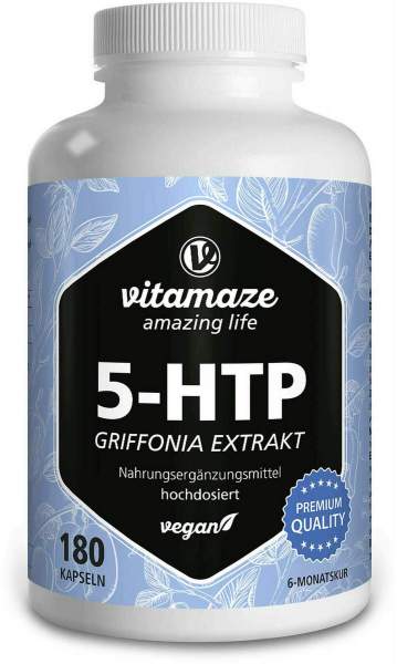 5-HTP 200 mg Griffonia Extrakt hochdos. vegan 180 Kapseln