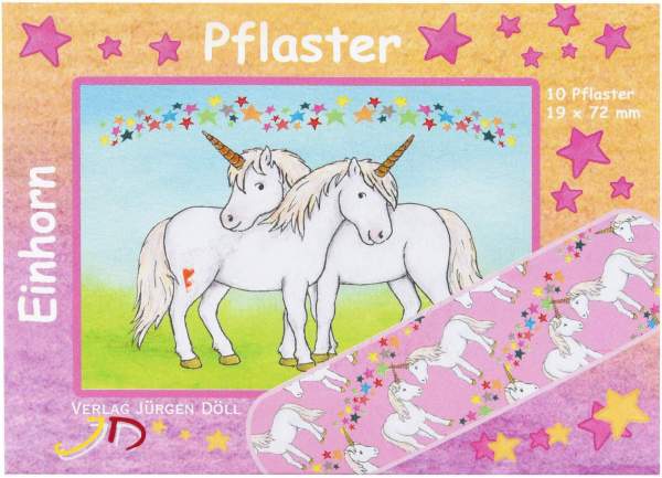 Kinderpflaster Einhorn Briefchen