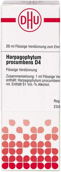 Harpagophytum Procumbens D4 Dhu 20 ml Dilution