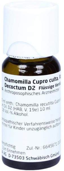 Weleda Chamomilla Cupro Culta, Radix Ethanol. Decoctum D2 Dilution 50 ml