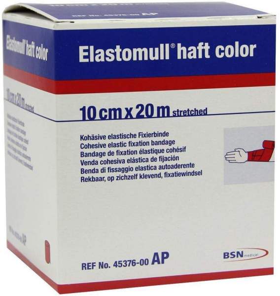 Elastomull Haft Color 20m X 10cm Rot Fixierb