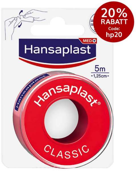 Hansaplast Fixierpflaster Classic 5 m x 1,25 cm 1 Rolle