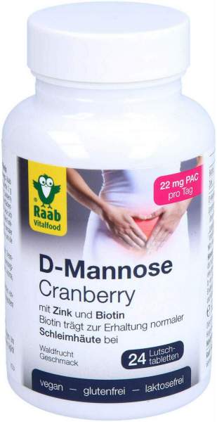 D Mannose Cranberry Lutschtabletten 24 Stück