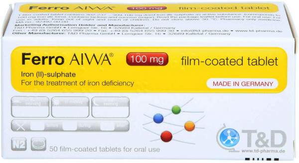 Ferro Aiwa 100 mg 50 Filmtabletten