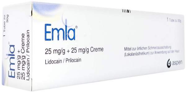 Emla 25 mg je g + 25 mg je g 30 g Creme