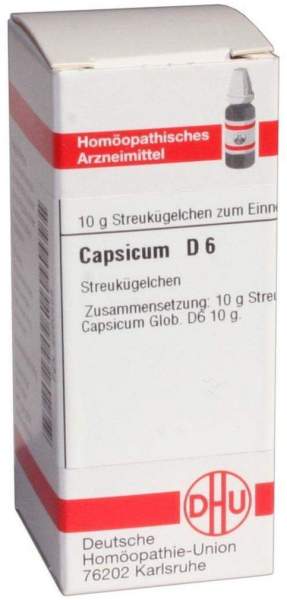 Dhu Capsicum D6 10 G Globuli
