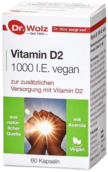 Vitamin D2 1000 I.E. Vegan 60 Kapseln