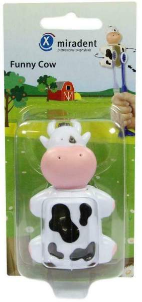 Miradent Zahnbürstenhalter Funny Animals Kuh 1 Stück