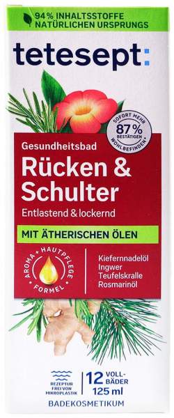 Tetesept Gesundheitsbad Rücken &amp; Schulter 125 ml