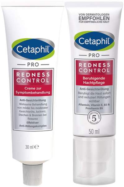Cetaphil RednessControl 30 ml + Beruhigende Nachtpflege 50 ml