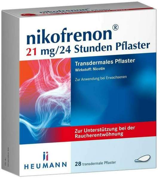 Nikofrenon 21 mg in 24 Stunden transdermale Pflaster 28 Stück