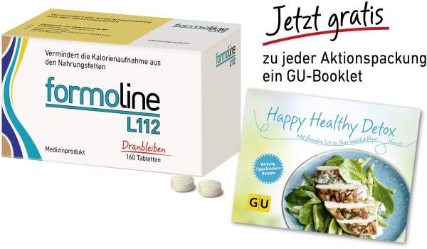 Formoline L 112 160 Tabletten + gratis GU Happy Healthy Detox Booklet