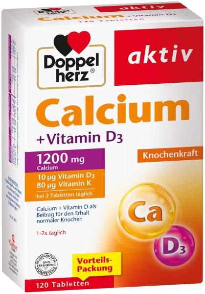 Doppelherz Calcium + Vitamin D3 120 Tabletten