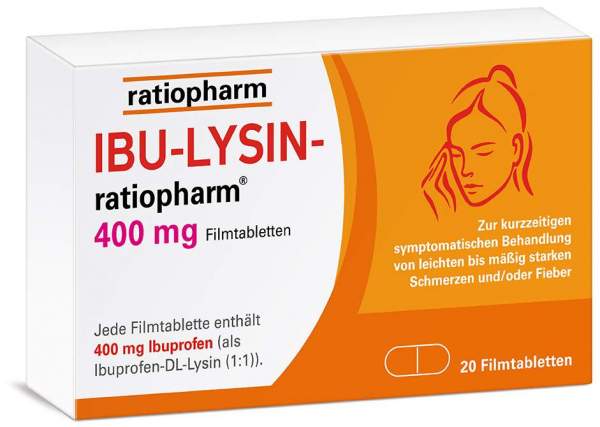 Ibu Lysin ratiopharm 400 mg 20 Filmtabletten