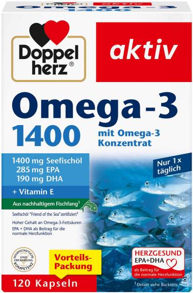 Doppelherz aktiv Omega3 1.400 120 Kapseln