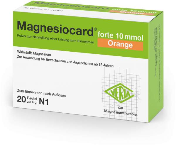 Magnesiocard Forte 10 Mmol Orange 20 Beutel