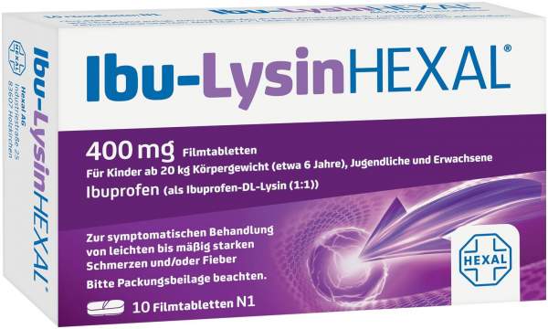Ibu-Lysin Hexal 400 mg 10 Filmtabletten