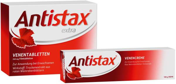 Antistax extra 90 Filmtabletten + Antistax Venencreme 100 g