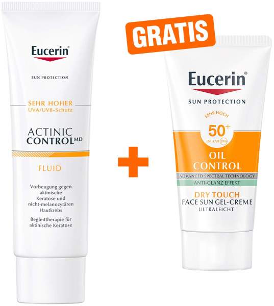 Eucerin Sun Actinic Control MD 80 ml Emulsion + gratis Sun Gel-Creme Oil Control 20 ml