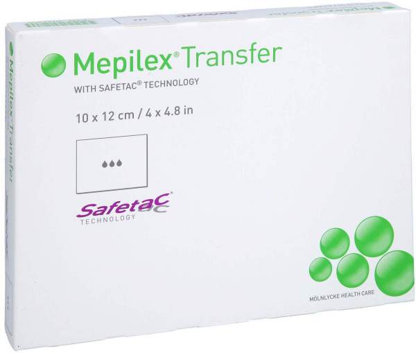 Mepilex Transfer Schaumverband 10 x 12 cm steril 10 Stück