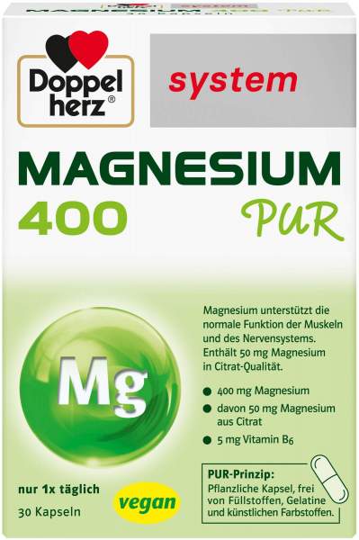 Doppelherz Magnesium 400 Pur 30 Kapseln