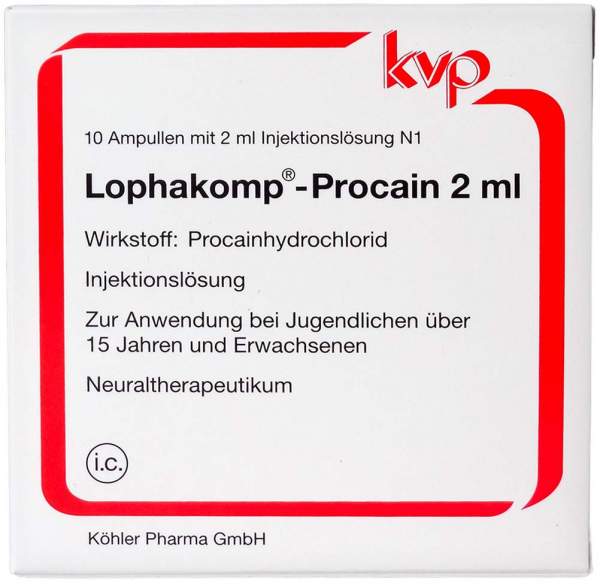 Lophakomp Procain 10 x 2 ml Injektionslösung