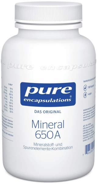 Pure Encapsulations Mineral 650a 180 Kapseln