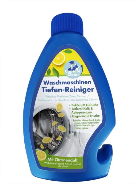Captain Clean Waschmaschinen Tiefen-Reiniger Zitronenduft 250 ml