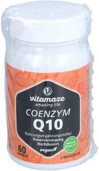 Coenzym Q10 200 mg vegan Kapseln 60 Stück