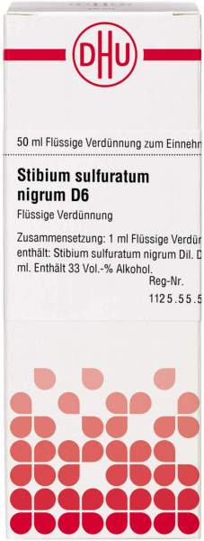 Stibium Sulfuratum Nigrum D 6 Dilution 50 ml