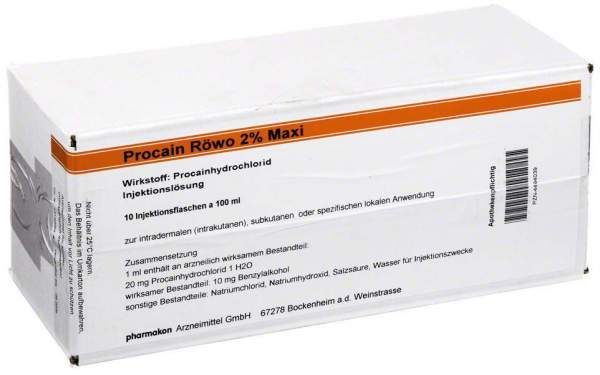 Procain Röwo 2% Maxi Injektionsflasch