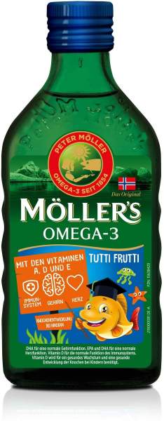 Möller s Omega-3 Kids Fruchtgeschmack Öl 250 ml