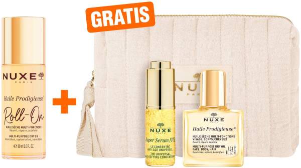 NUXE Huile Prodigieuse Roll-on 60 ml + gratis NUXE Anti Aging Set 1 Stück