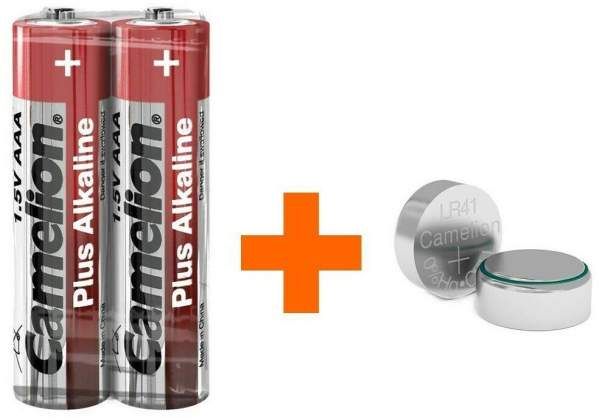 Batterien Set für 3201175 Ohr-Reiniger, 4xAlkaline AG3+2xAAABatterien Camelion