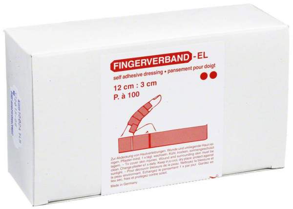 Fingerverband 3x12 cm Elastisch Haut