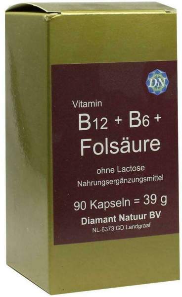 B12 + B6 + Folsäure Ohne Lactose Kapseln