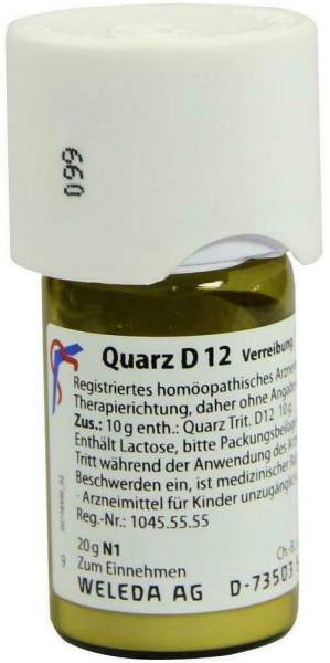 Weleda Quarz D12 20 G Trituration