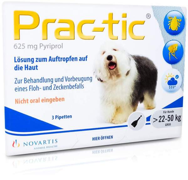 Prac-Tic Für Große Hunde 22-50 KG Einzeldosispipetten