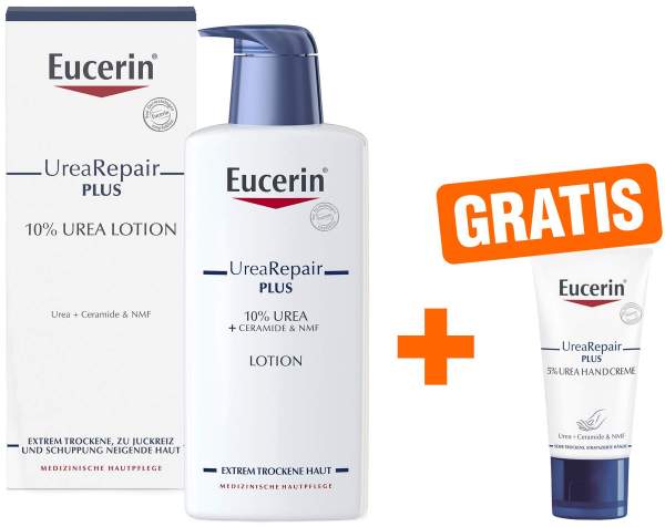 Eucerin UreaRepair Plus Lotion 10% 400 ml + gratis Eucerin Handcreme 5% 30 ml