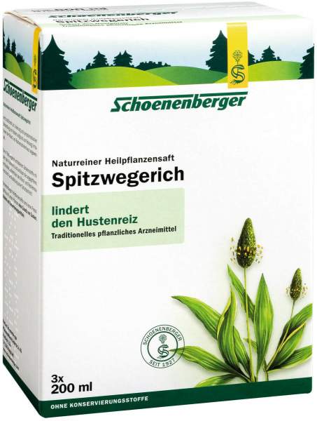Spitzwegerichsaft Schoenenberger 3 X 200 ml