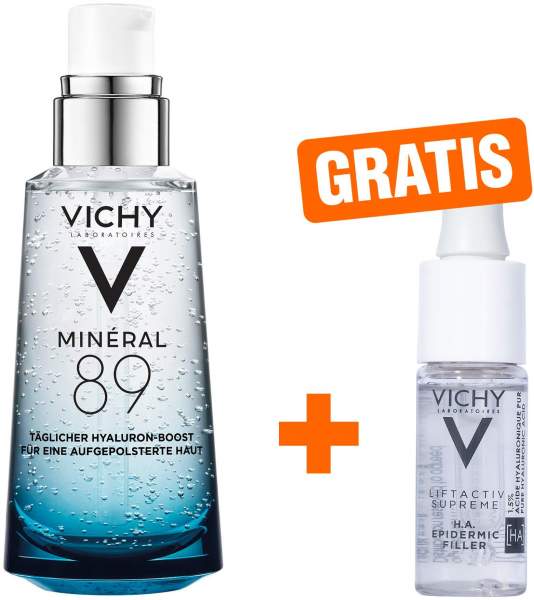 Vichy Mineral 89 Elixier 50 ml + gratis Vichy Liftactiv Epidermic H.A. Filler Konzentrat 10 ml