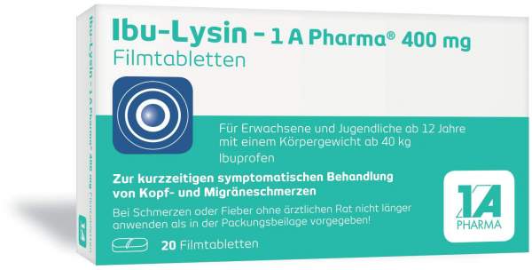 Ibu - Lysin 1A Pharma 400 mg 20 Filmtabletten