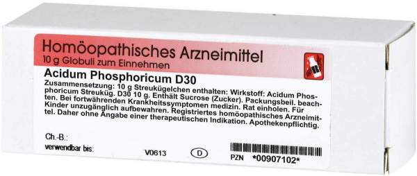 Acidum Phosphoricum D 30 10 G Globuli