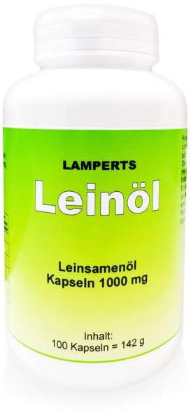 Leinöl 1000 mg Lamperts 100 Kapseln