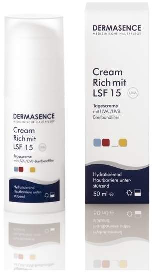Dermasence Cream Rich Mit Lsf15 50 ml Creme