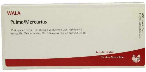 Wala Pulmo Mercurius 10 X 1 ml Ampullen