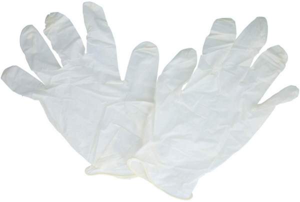 Handschuhe Einmal Latex Unsteril Groß 4 Stück