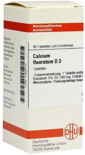 Dhu Calcium Fluoratum D3 80 Tabletten