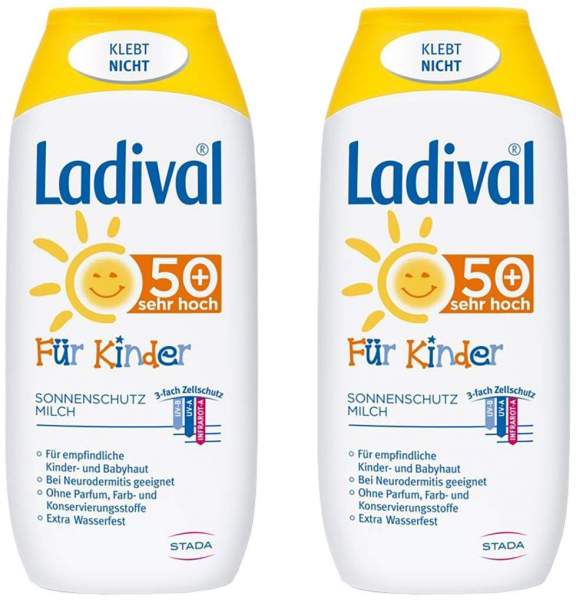 Ladival Sonnenschutz Milch für Kinder LSF 50+ 2 x 200 ml
