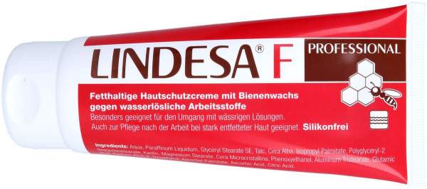 Lindesa F Professional Hautschutzcreme Fetthaltig 100 ml